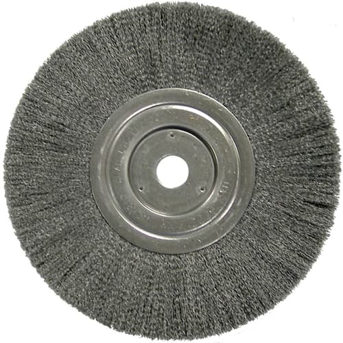 Weiler 01148 8" Narrow Crimped Wire Wheel, .008, 3/4" A.H.