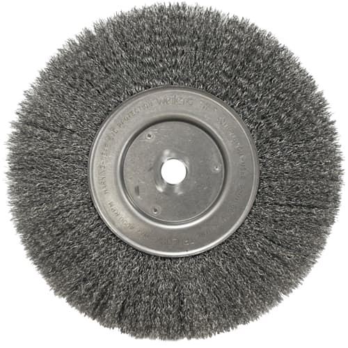 Weiler 01898 10" Narrow Crimped Wire Wheel, .014 SS, 3/4" A.H., Packs of 2