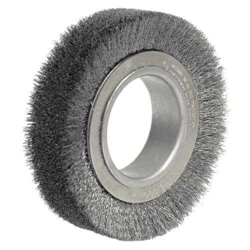 Weiler 03000 4-1/2" Crimped Wire Wheel, Wide Face, .006, 2" A.H.