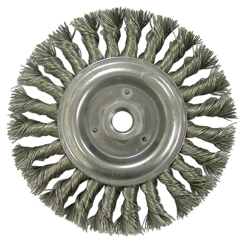Weiler 08106 6" Standard Twist Wire Wheel, .023, 5/8"-11 A.H.