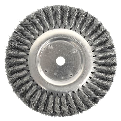 Weiler 08395 8" Standard Twist Wire Wheel, .016 SS, 5/8" A.H.