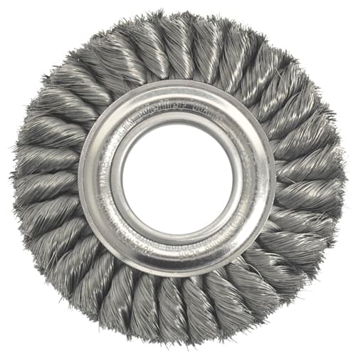 Weiler 09180 6" Standard Twist Wire Wheel, .016, 2" A.H., Packs of 5