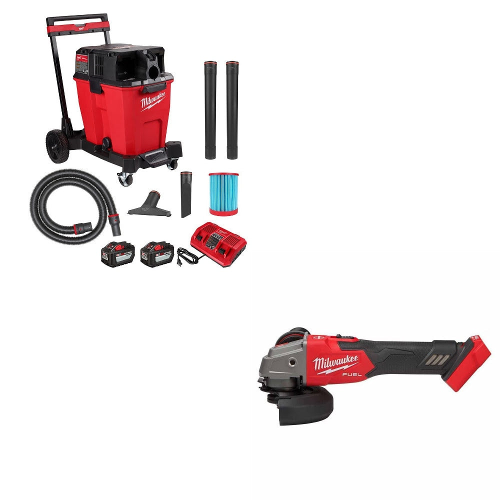 Milwaukee 0930-22HD Vacuum Kit W/ FREE 2889-20 Grinder
