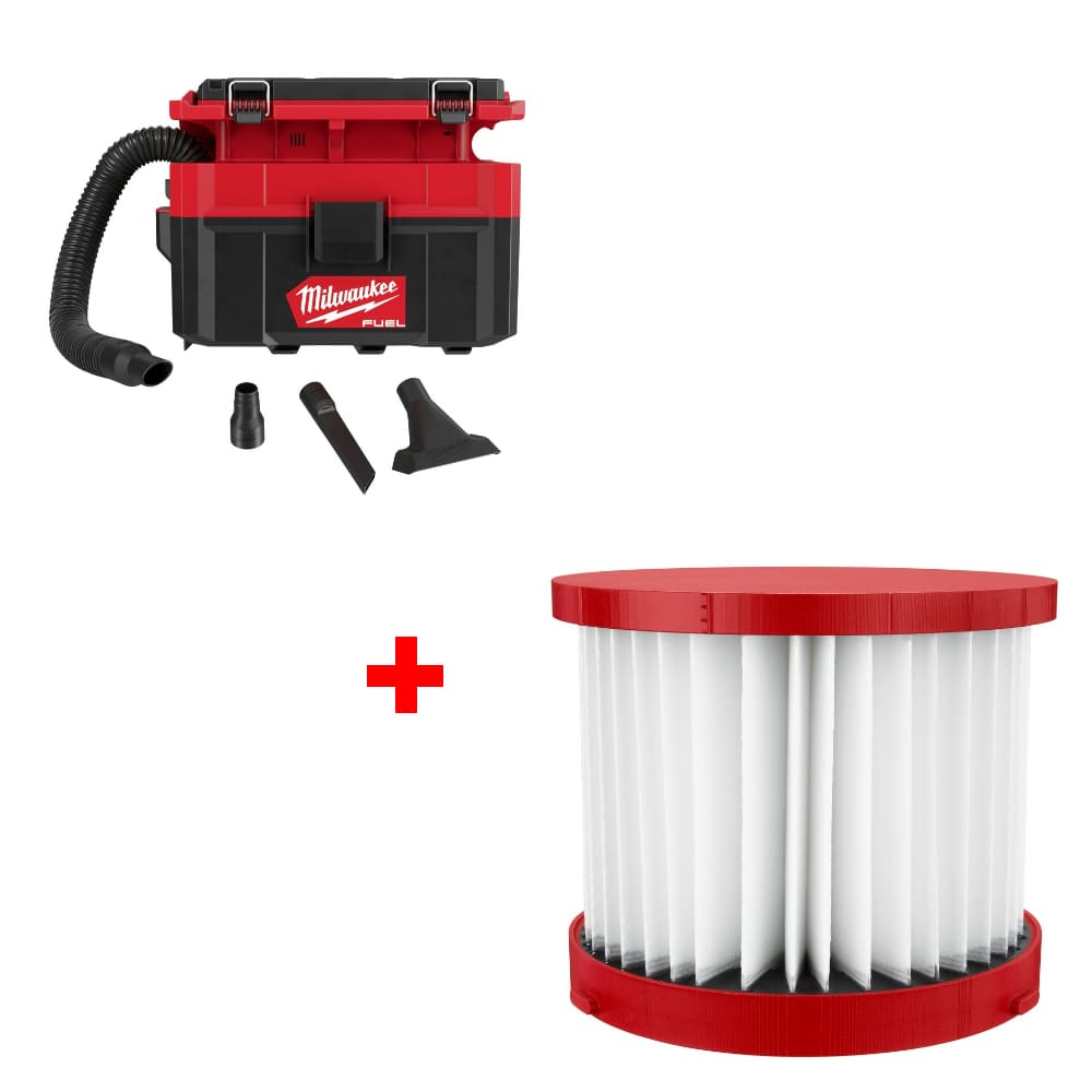 Milwaukee 0970-20 M18 FUEL Wet/Dry Vacuum w/ FREE 49-90-1900 HEPA Filter