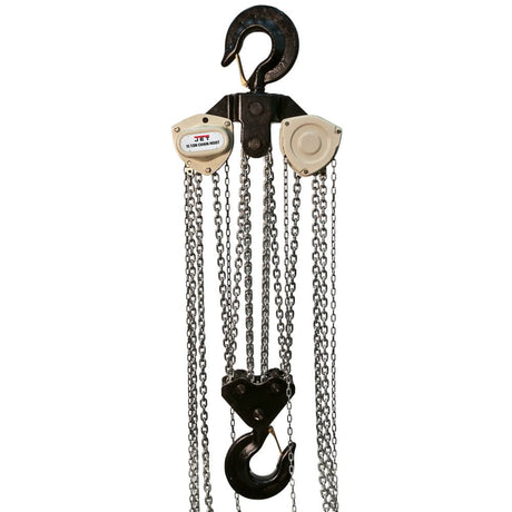 Jet JT9-109100 L-100 1500WO-20 15-Ton Hand Chain Hoist 20' Lift, Overload Protection