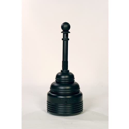 Eagle 1208BLACK SafeSmoker Receptacle - Poly w/Metal Bucket-Black