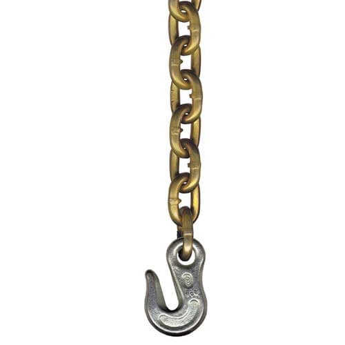 Lift All 16001 G70 Welded Grab Hook Tiedown Chain Boomers, 5/16"x20'