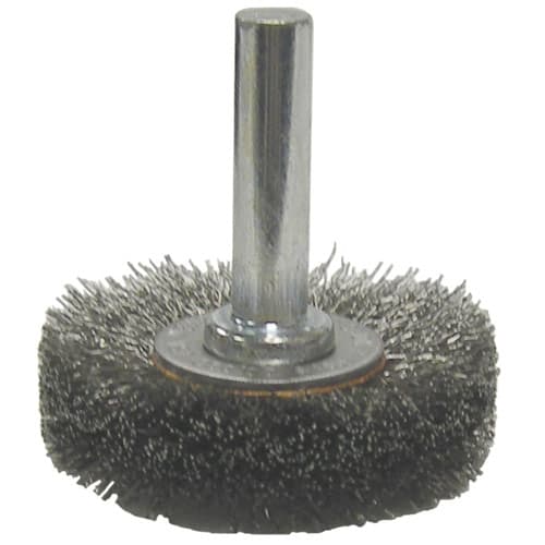 Weiler 17950 1-1/2" Radial Wire Wheel, .006, 1/4" Stem