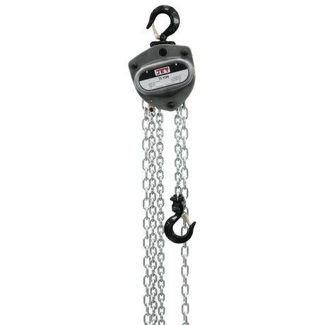 Jet JT9-205115 L-100-50WO-15 1/2-Ton Hand Chain Hoist 15' Lift, Overload Protection