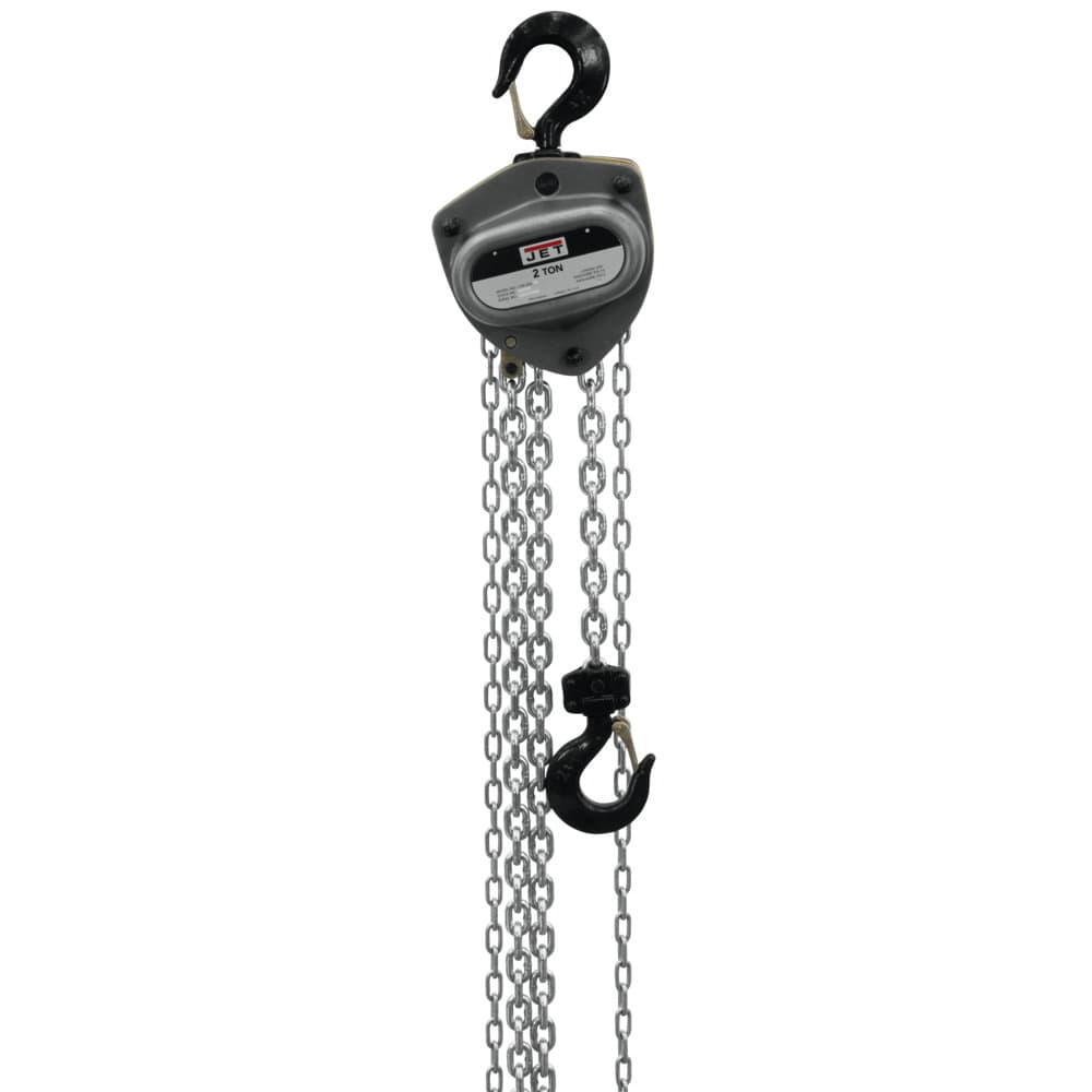 Jet JT9-206115 L-100-200WO-15 2-Ton Hand Chain Hoist 15' Lift, Overload Protection