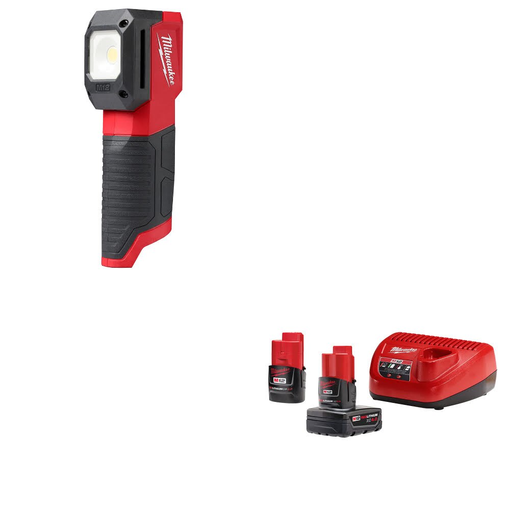Milwaukee 2127-20 M12 Match Light W/ 48-59-2424 M12 4.0 Ah/2.0 Ah Starter Kit