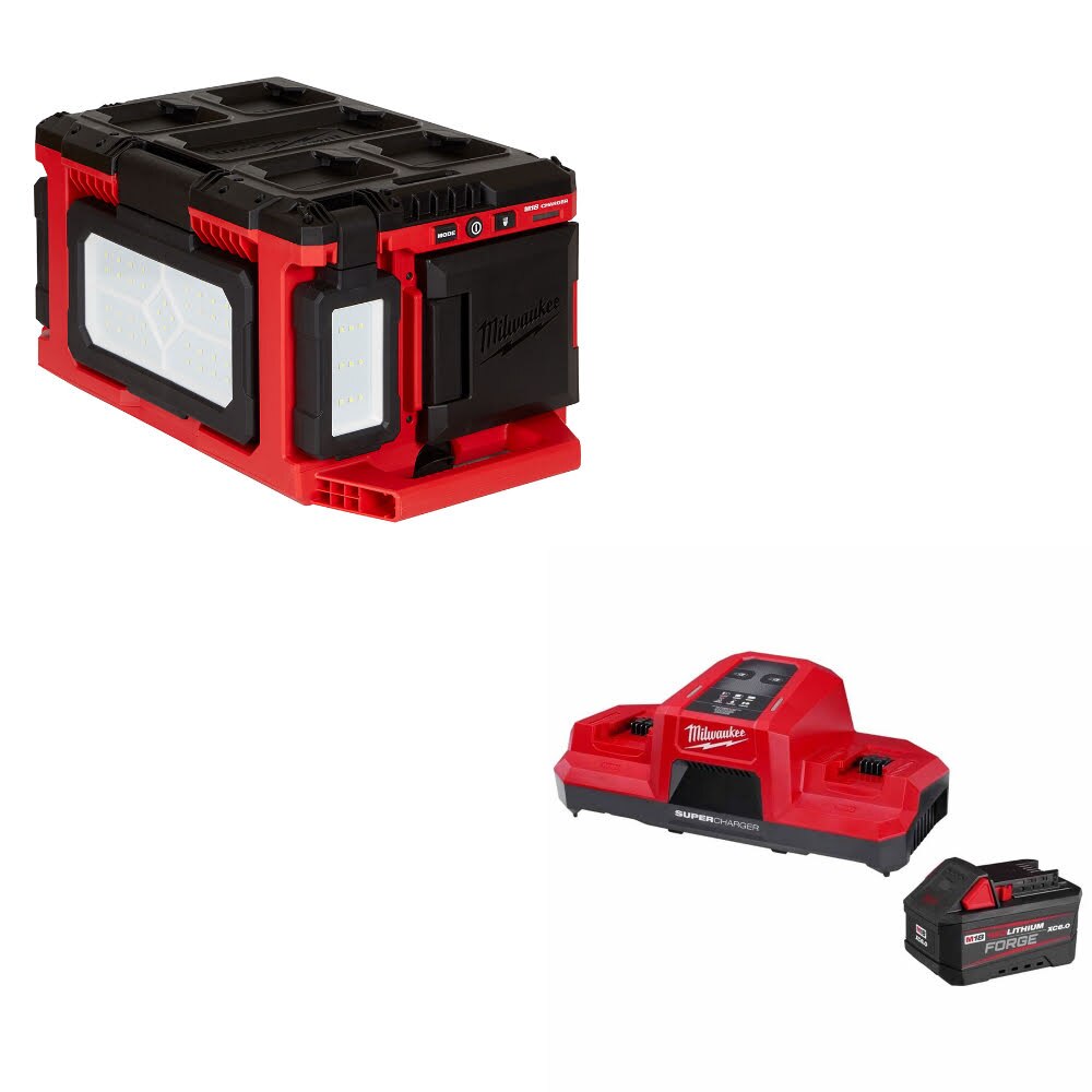 Milwaukee 2357-20 M18 PACKOUT Light/Charger W/ 48-59-1861 M18 18V Starter Kit