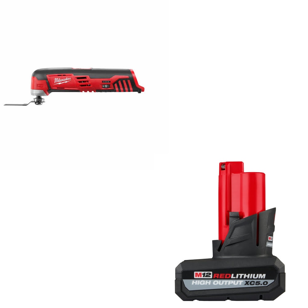 Milwaukee 2426-20 M12 Multi-Tool, Bare W/ 48-11-2450 M12 XC5.0 Battery Pack