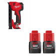 Milwaukee 2448-20 Cable Stapler Kit W/ FREE 48-11-2411 Battery, 2 Pack