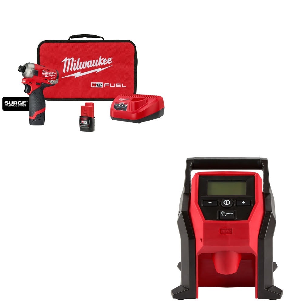 Milwaukee 2551-22 Hydraulic Driver Kit W/ FREE 2475-20 Compact Inflator