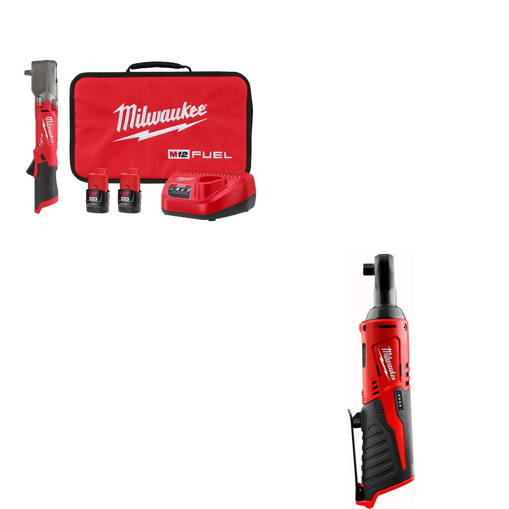 Milwaukee 2564-22 Impact Wrench Kit W/ FREE 2457-20 Ratchet