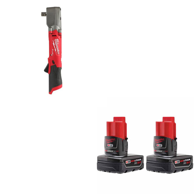 Milwaukee 2565P-20 Impact Wrench Kit W/ FREE 48-11-2412 Battery, 2 Pack