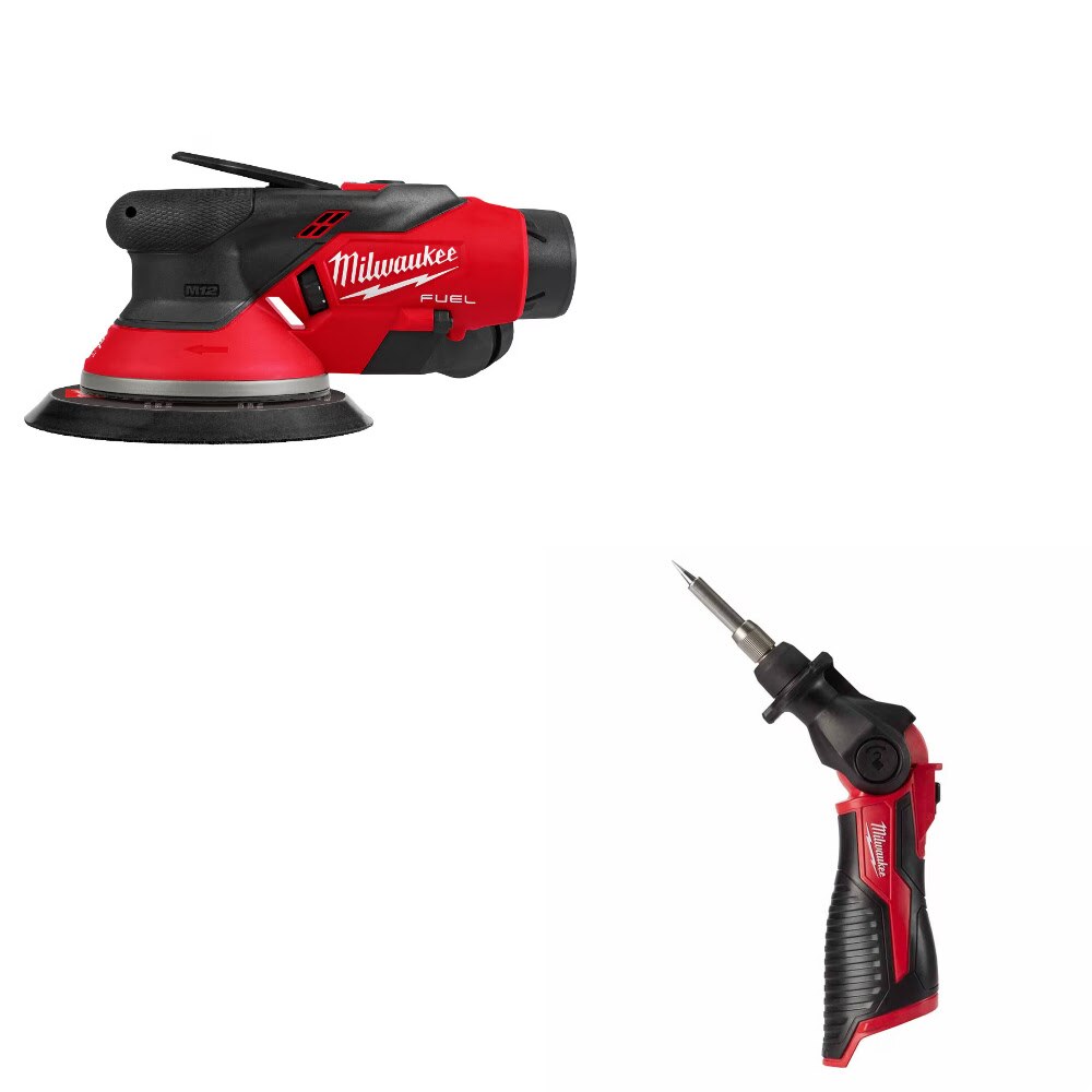Milwaukee 2584-22CX 6in Orbital Sander Kit W/ FREE Soldering Iron