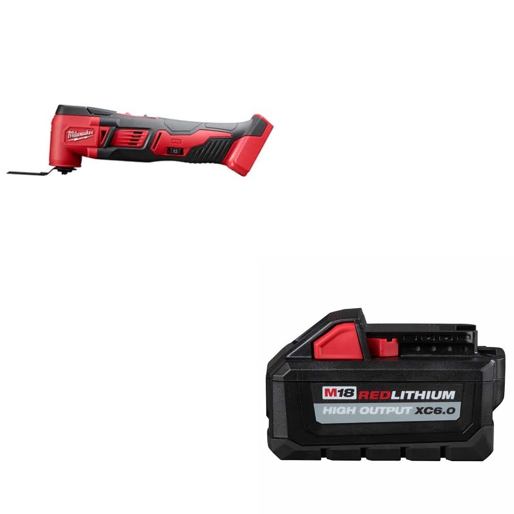 Milwaukee 2626-20 M18 Multi-Tool, Bare W/ 48-11-1865 M18 XC6.0 Battery Pack