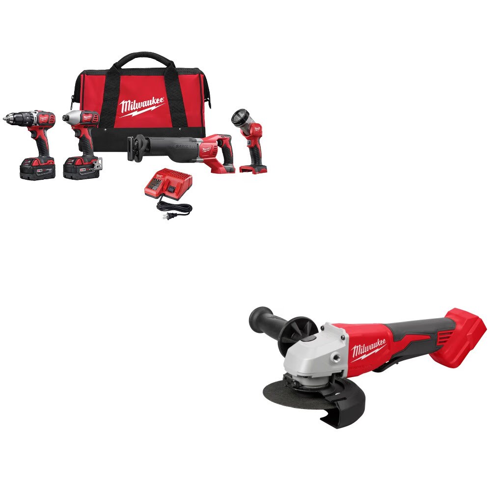 Milwaukee 2696-24 Combo Kit W/ FREE 2686-20 Grinder