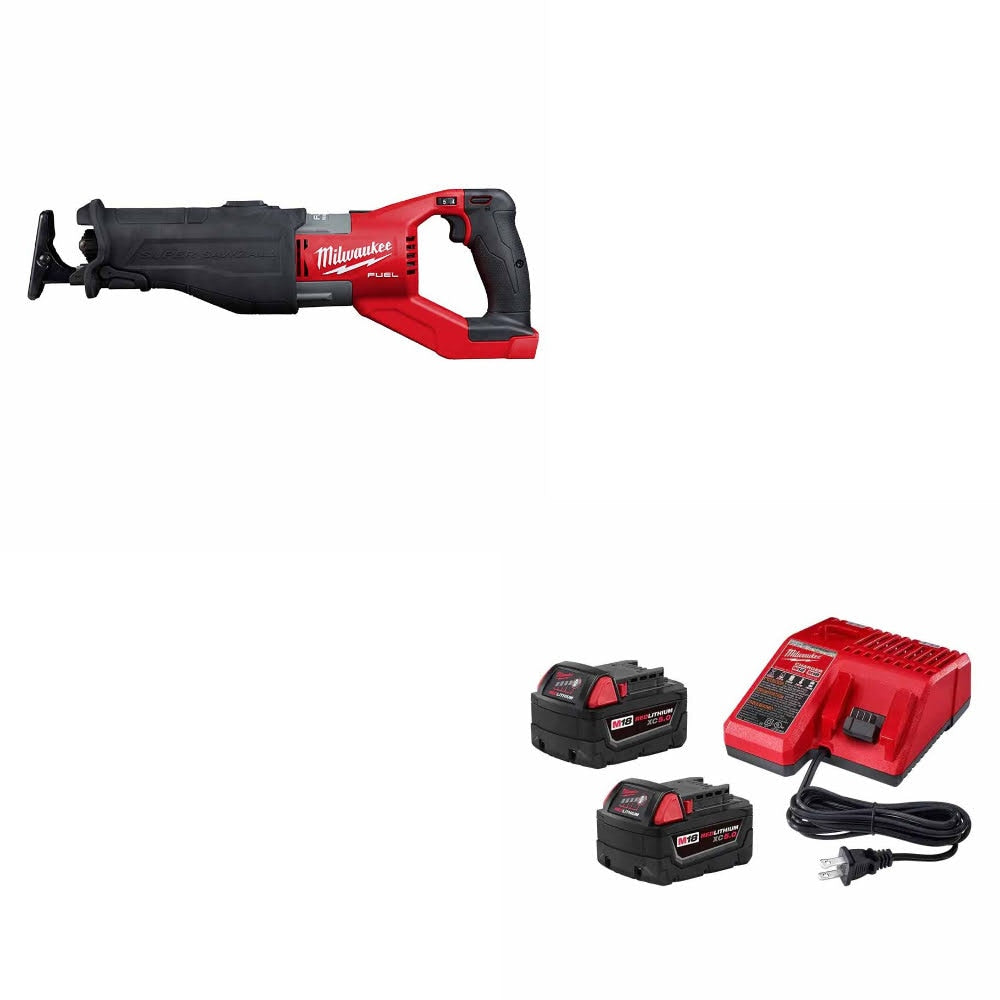 Milwaukee 2722-20 M18 FUEL Super SAWZALL W/ 48-59-1852B M18 18V Starter Kit