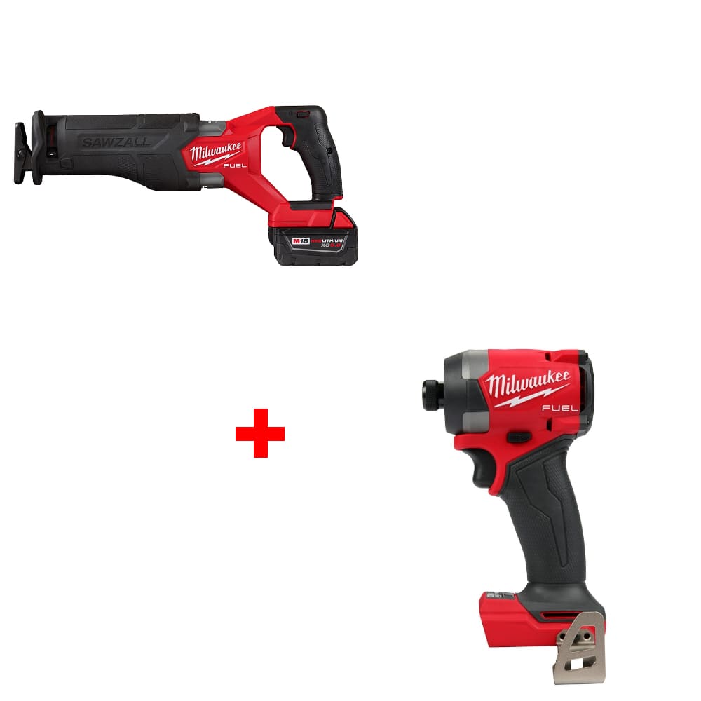 Milwaukee 2821-22 M18 FUEL Recip Saw Kit w/ FREE 2953-20 M18 FUEL Impact Driver