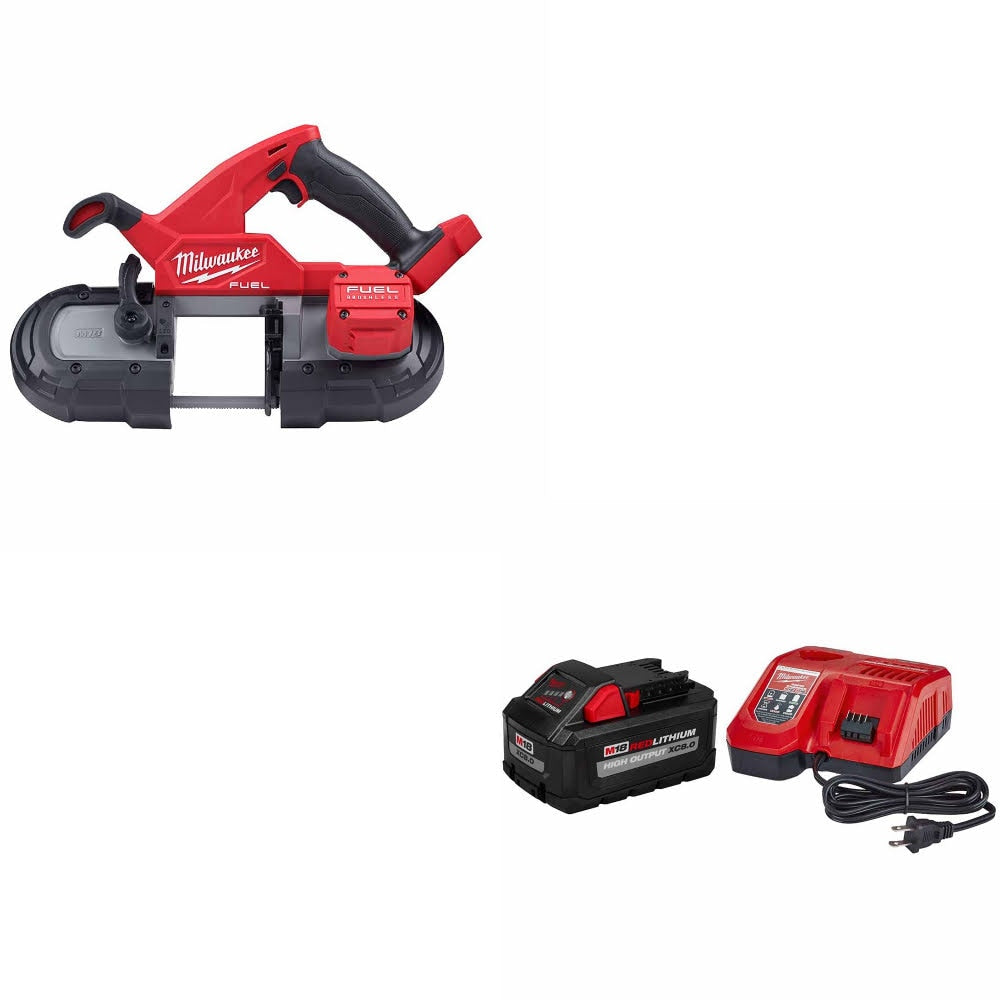 Milwaukee 2829-20 M18 Compact Band Saw w/ FREE 48-59-1880 M18 XC8.0 Starter Kit