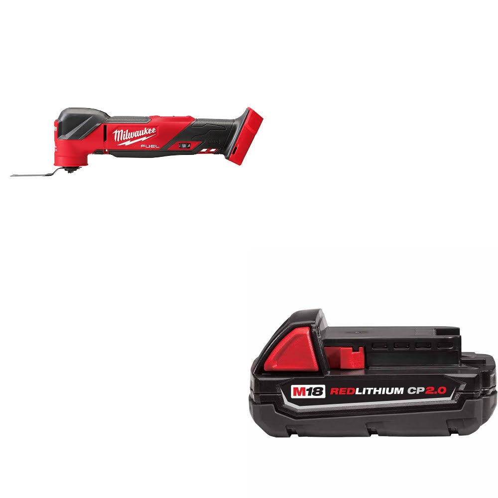Milwaukee 2836-20 M18 FUEL Multi-Tool, Bare W/ 48-11-1820 M18 2.0 Battery Pack