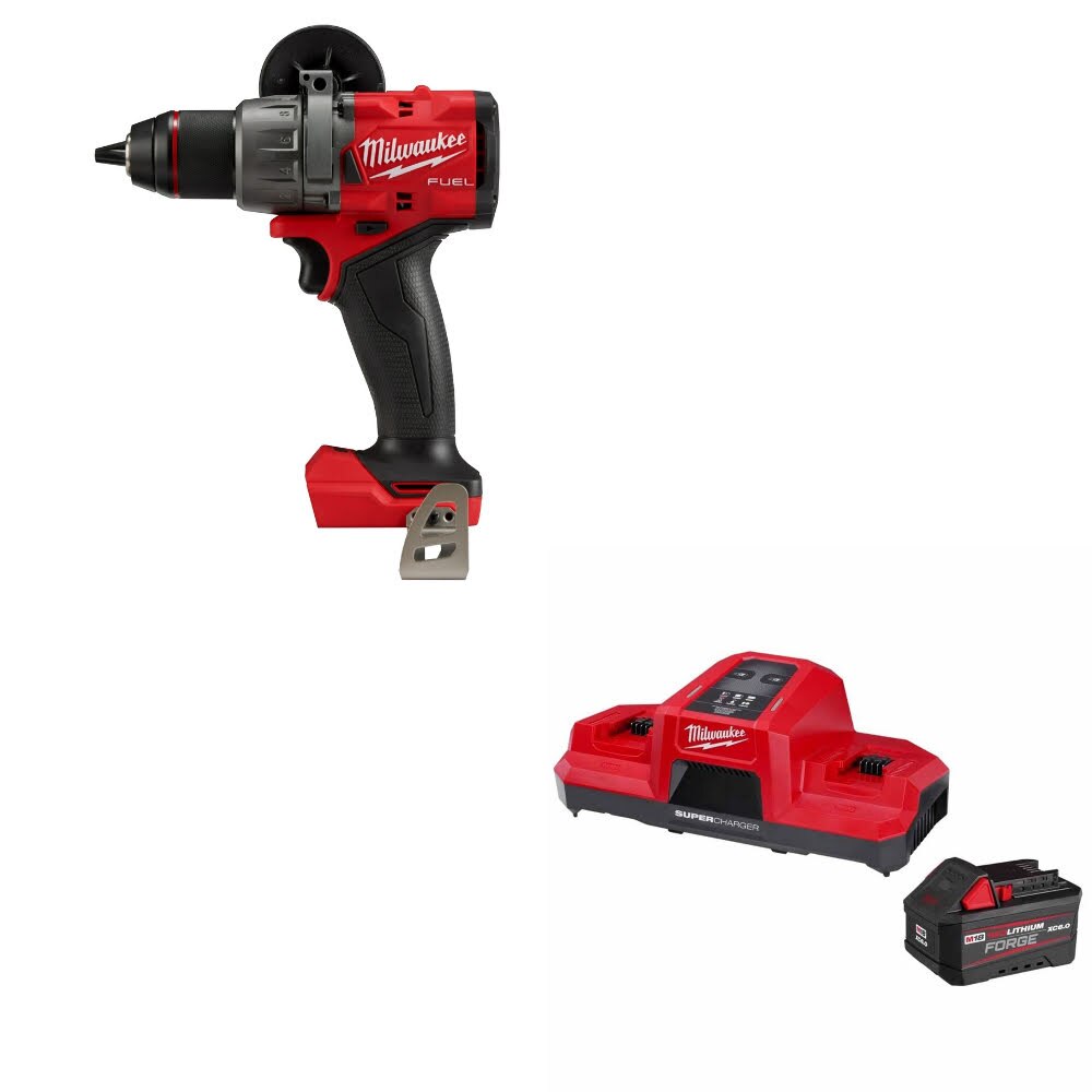 Milwaukee 2904-20 M18 FUEL 1/2" Drill/Driver W/ 48-59-1861 M18 18V Starter Kit