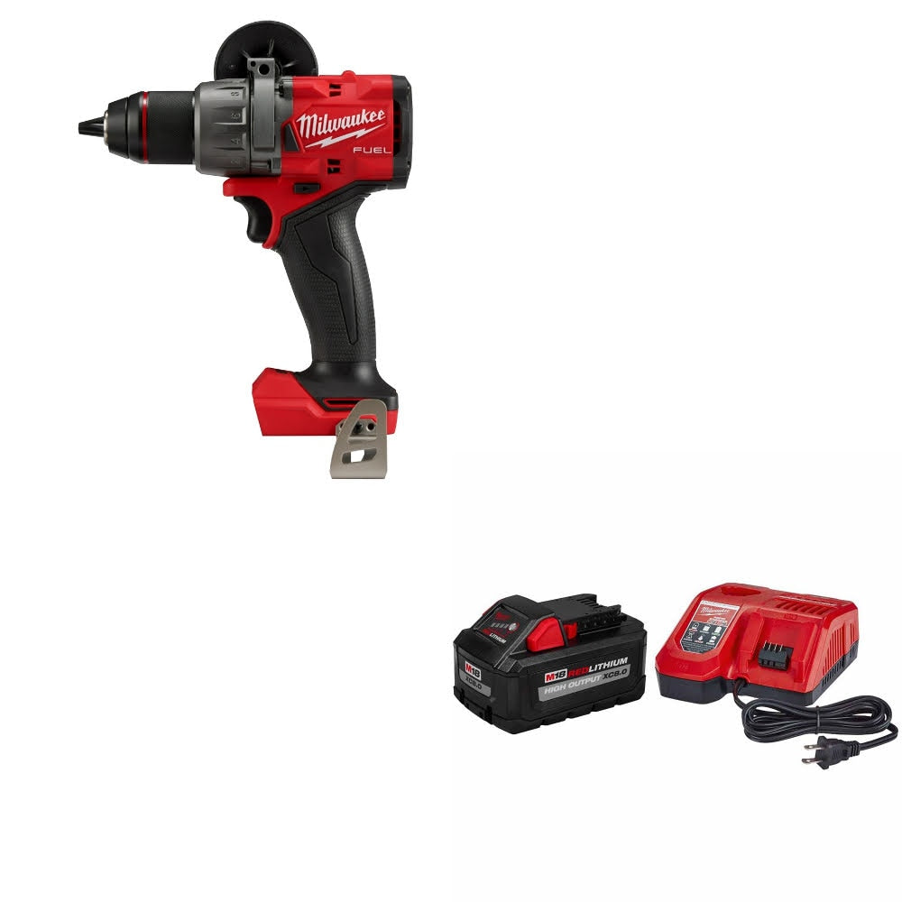 Milwaukee 2904-20 M18 FUEL 1/2" Drill/Driver W/ 48-59-1880 M18 XC8 Starter Kit