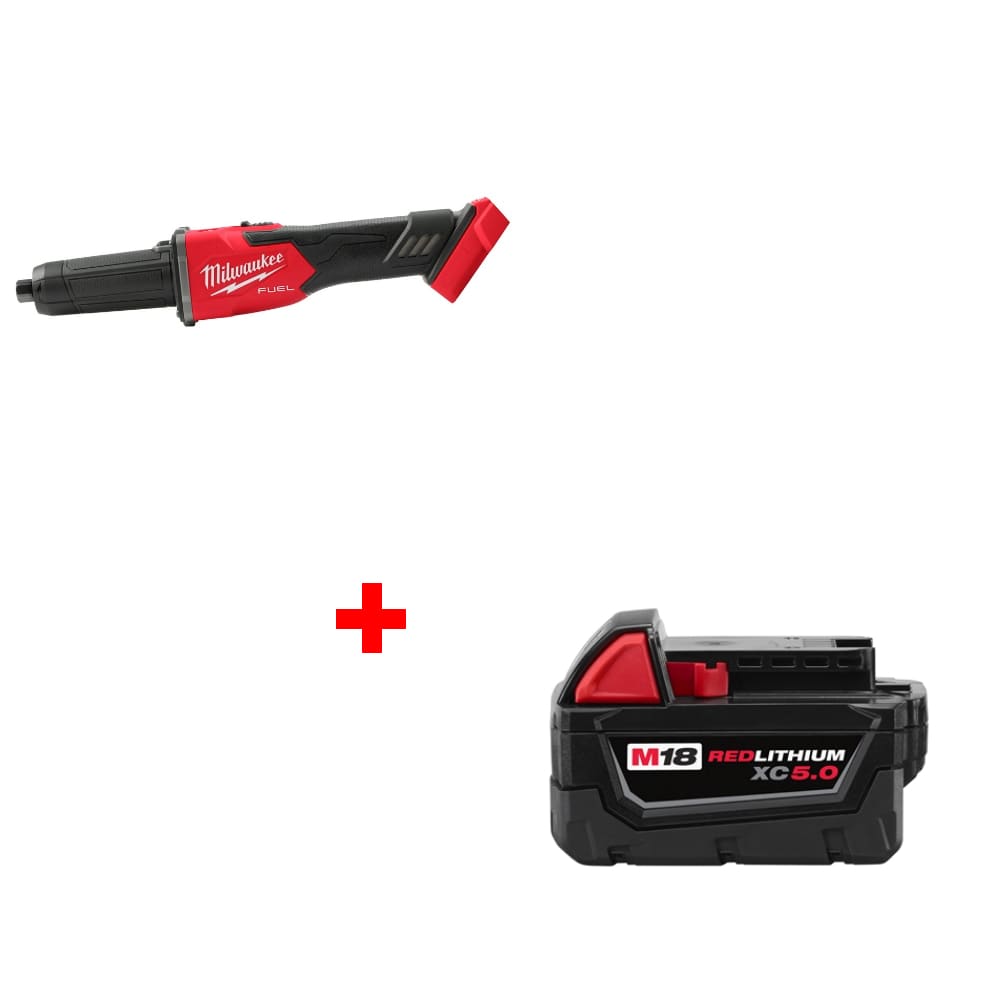 Milwaukee 2939-20 M18 FUEL Die Grinder, W/ FREE 48-11-1850 M18 XC5.0 Battery