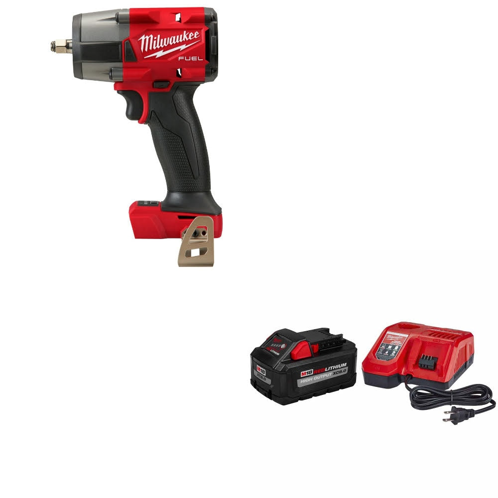 Milwaukee 2960-20 M18 FUEL 3/8" Impact Wrench W/ 48-59-1880 M18 Starter Kit