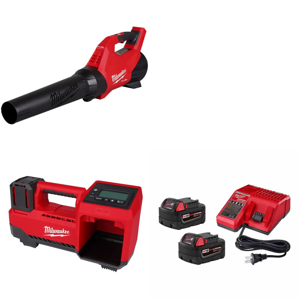 Milwaukee 3017-20 M18 FUEL Blower W/ 2848-20 M18 Inflator, Bare & Starter Kit