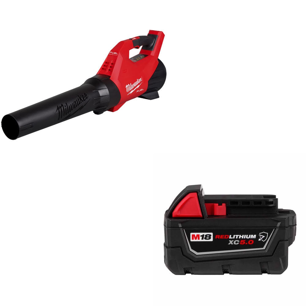 Milwaukee 3017-20 M18 FUEL Blower, Bare Tool W/ 48-11-1850R M18 XC5.0 Battery