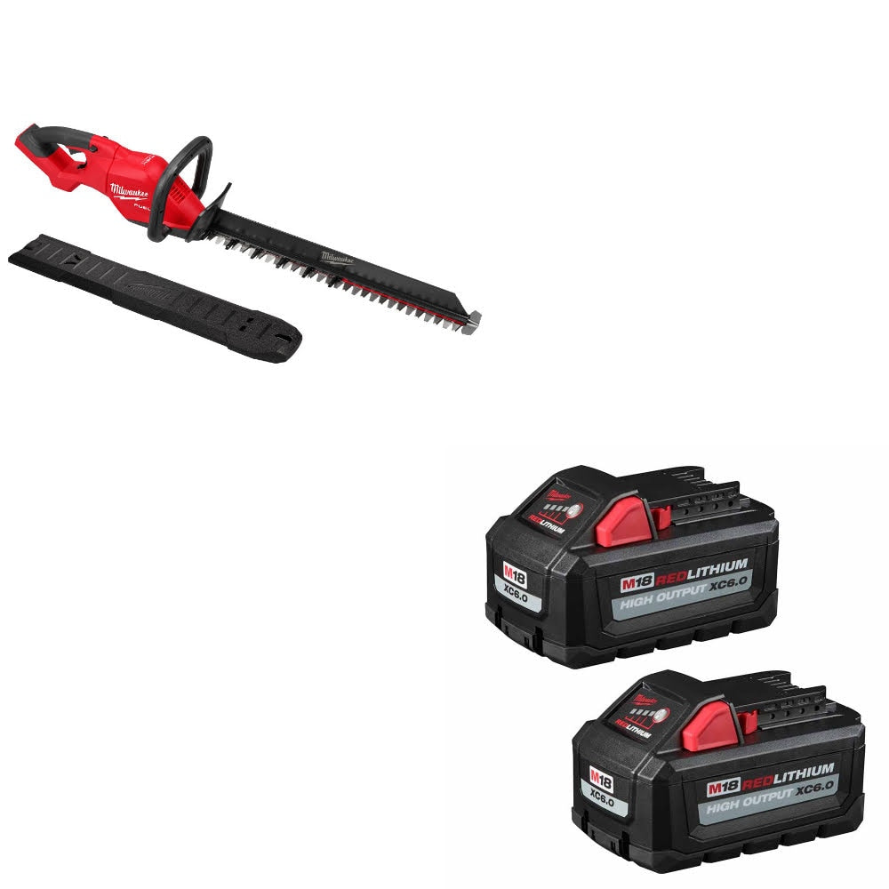 Milwaukee 3033-20 M18 FUEL 24" Hedge Trimmer W/ 48-11-1862 M18 18V Battery, 2Pk