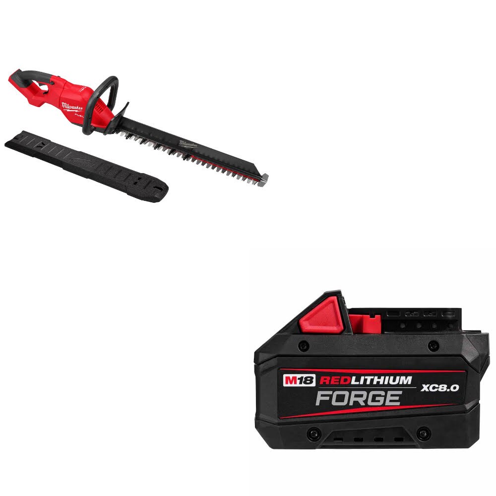 Milwaukee 3033-20 M18 FUEL Hedge Trimmer W/ 48-11-1881 M18 XC8.0 Battery Pack