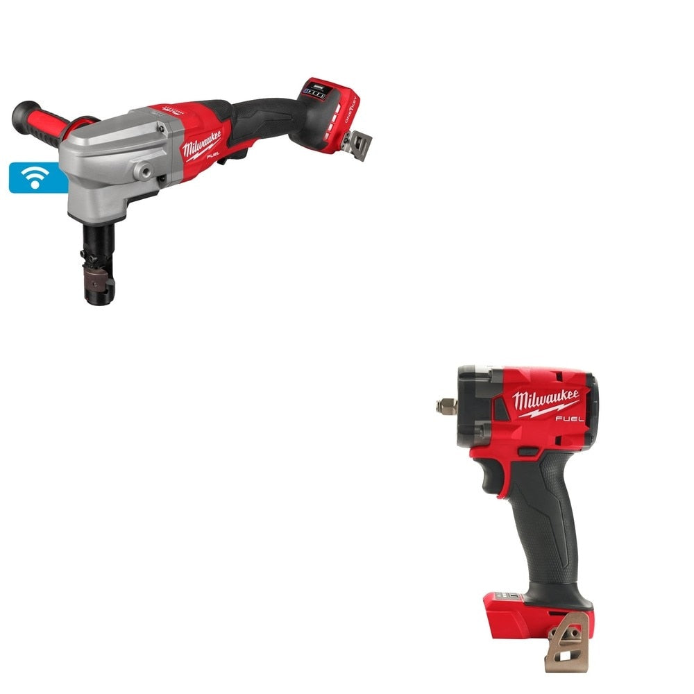 Milwaukee 3476-20 10 Gauge Nibbler W/ FREE 2854-20 3/8" Compact Impact Wrench w/ Friction Ring