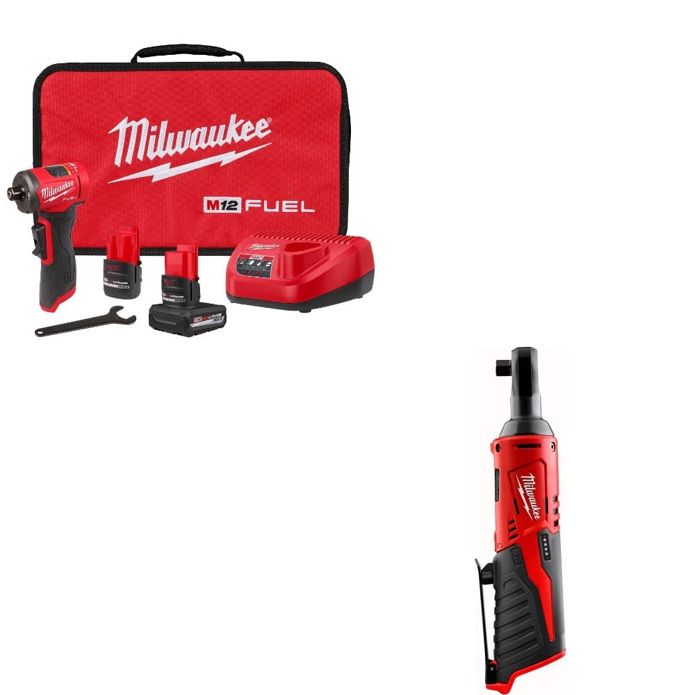Milwaukee 3485-22 Right Angle Die Grinder Kit W/ FREE 2457-20 Ratchet