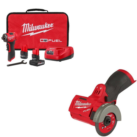 Milwaukee 3485-22 Right Angle Die Grinder Kit W/ FREE 2522-20 Cut Off Tool