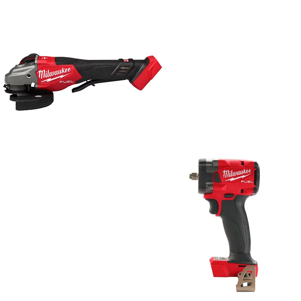 Milwaukee 3670-22 Braking Grinder Kit W/ FREE 2854-20 Impact Wrench