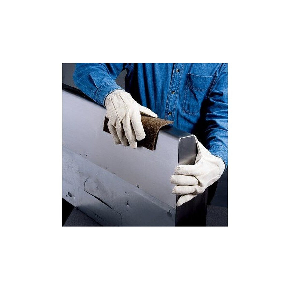 3M 18451 Scotch-Brite 7440B Heavy Duty Hand Pad 6" x 9" - 2