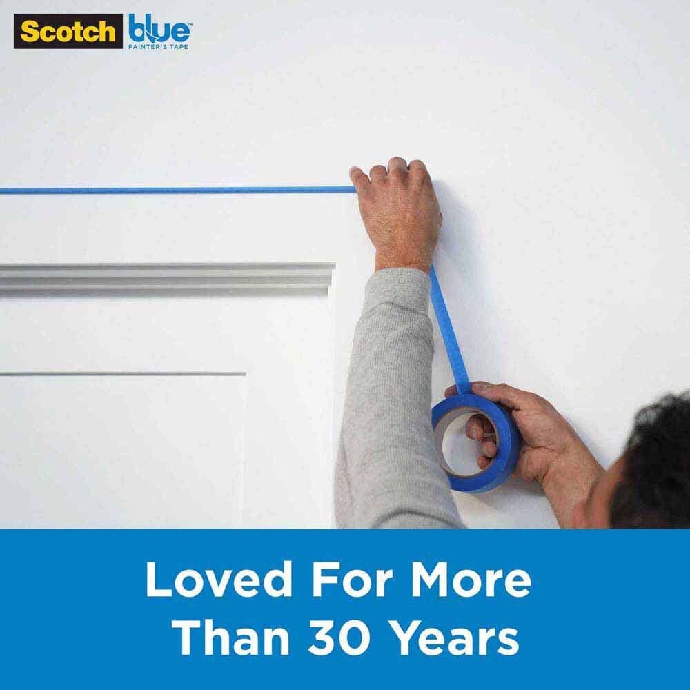 3M 2090-36QC6 1.41 in x 60 yd Scotch Blue Painters Tape (36 mm x 54.8 m) (7100272262) - 4