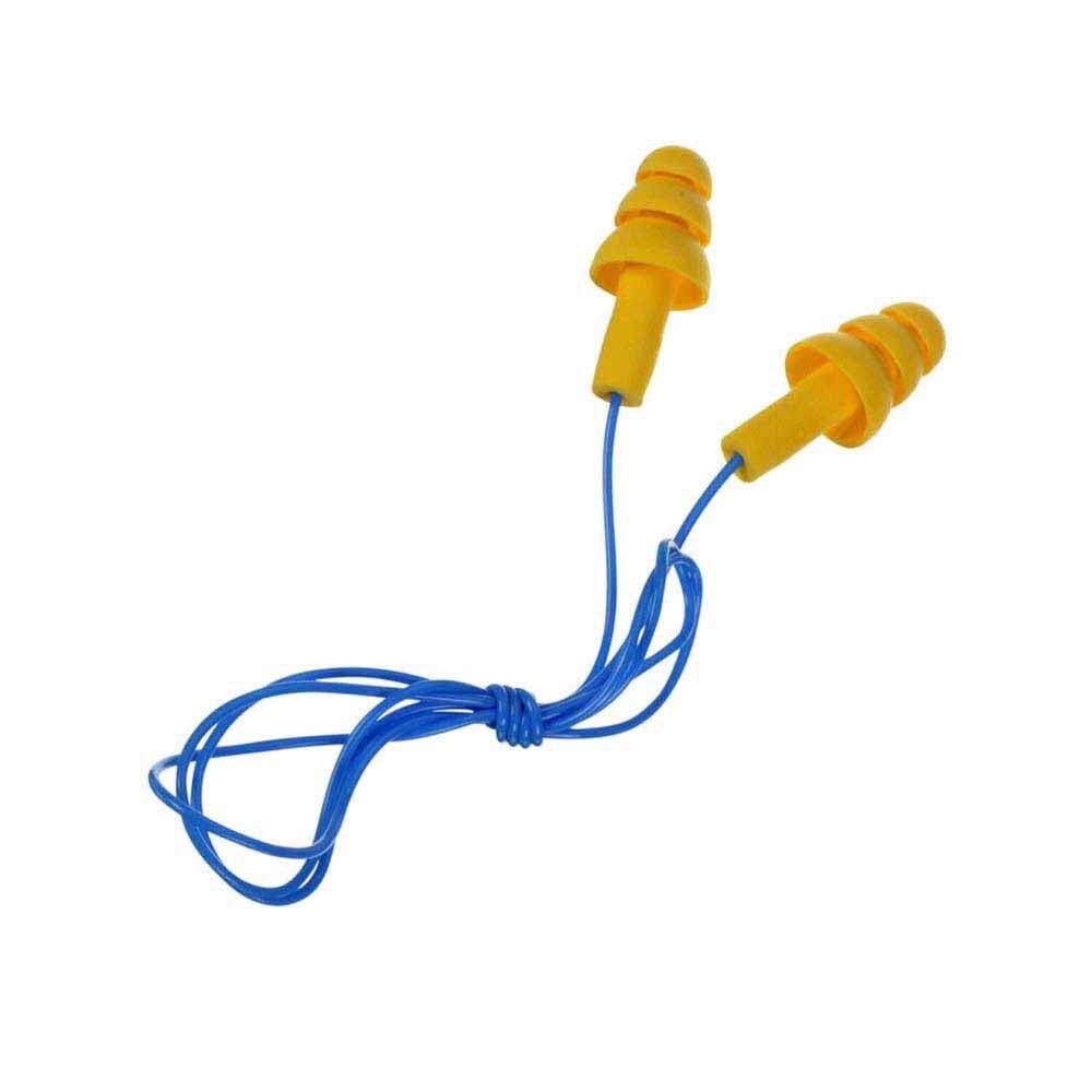 3M 340-4002 E-A-R UltraFit Corded Earplugs with Carrying Case, Reusable Triple-Flange, NRR 25 dB (50 Pairs)