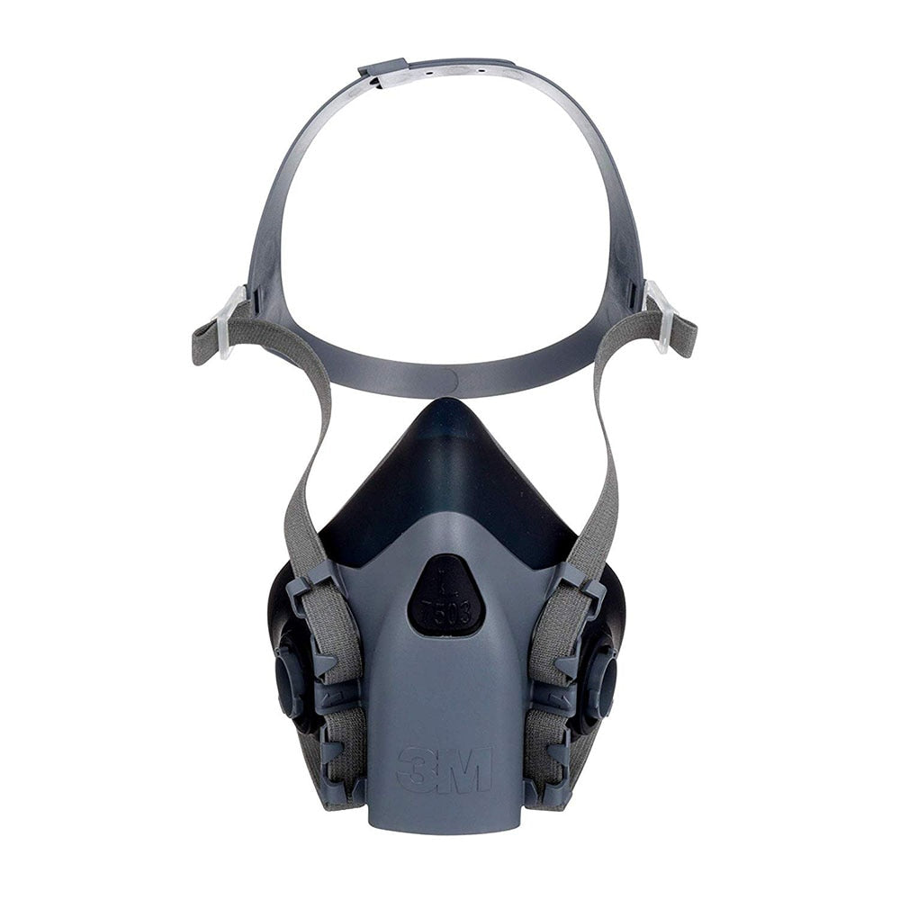 3M 7503 Reusable Half Facepiece Respirator, Cool Flow Valve, Bayonet Connection, Large (7100134949)