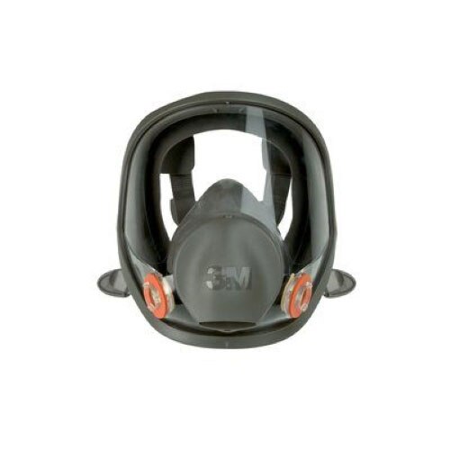 3M 54146 6800 Full Facepiece Reusable Respirator, Medium, Gray, Silicone Face Seal, 4-Point Harness, Bayonet Connection (7000002030)