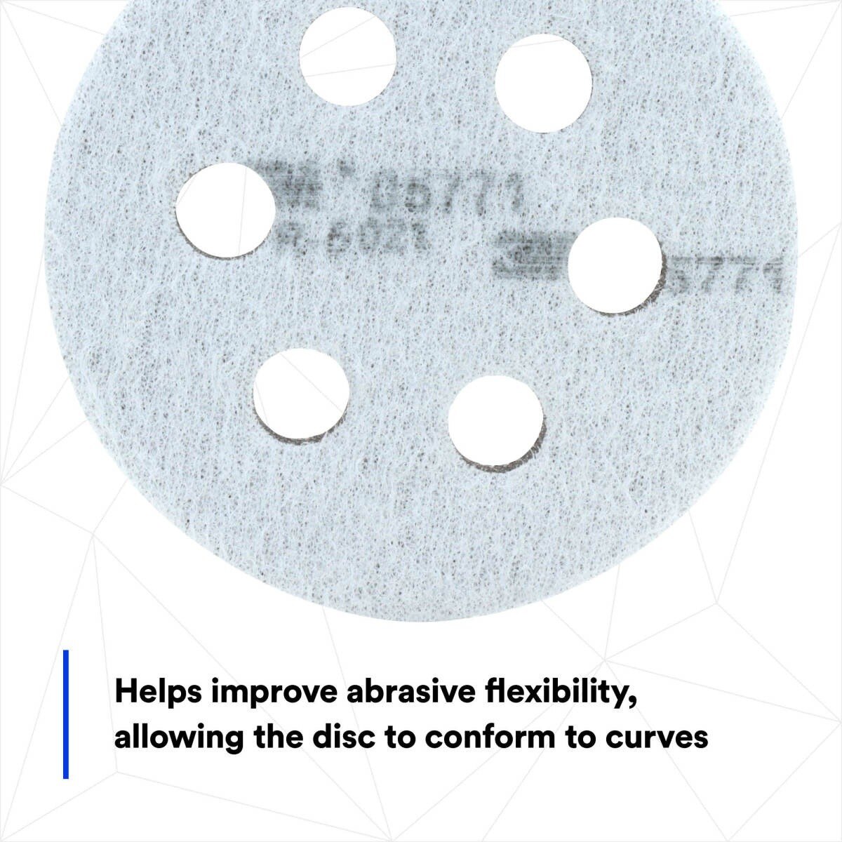 3M 05771 Hookit Soft Interface Pad, 3 in, Foam, 6-Hole, Soft Pad for Autobody Sanding (5771) (7000000490) (10 Pack) - 7