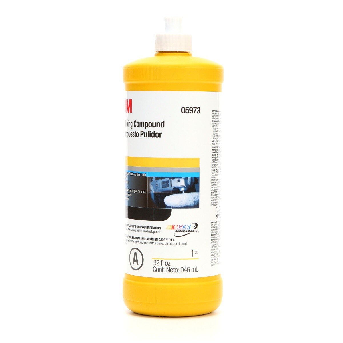 3M 05973 00597 Rubbing Compound, Liquid Formula, 1 qt 32 fl oz/946 mL for Automotive Paint Finishes (7000000537) (6 Pack) - 4