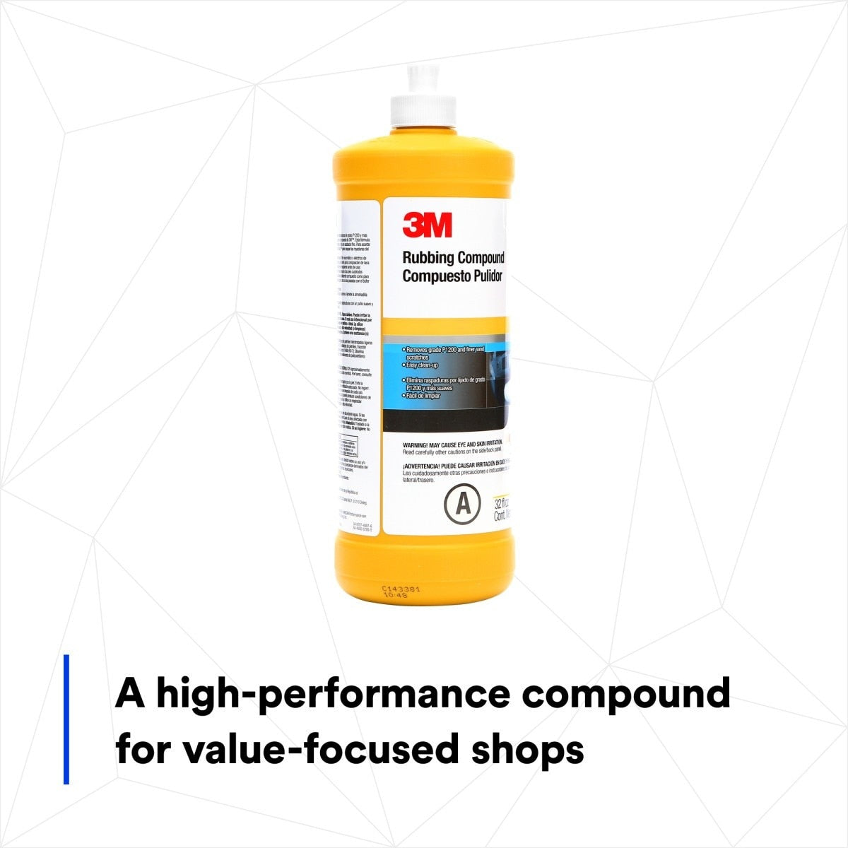 3M 05973 00597 Rubbing Compound, Liquid Formula, 1 qt 32 fl oz/946 mL for Automotive Paint Finishes (7000000537) (6 Pack) - 10