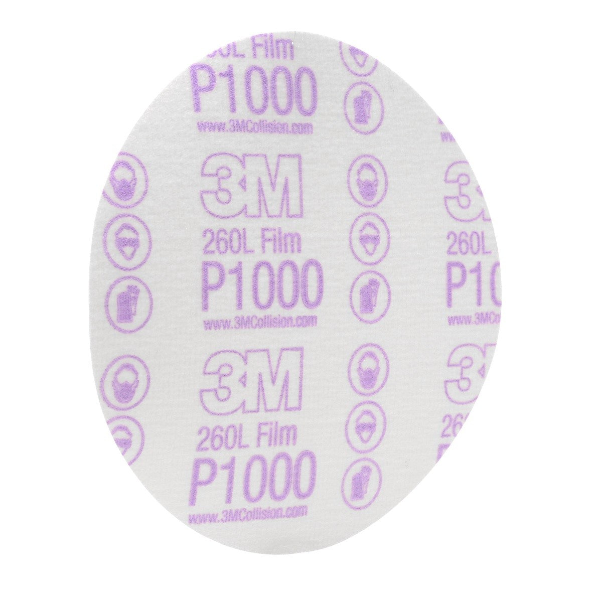 3M 260L 00969 Hookit Finishing Film Abrasive Disc, P1000, 6 in, Clear Coat Sanding, Paint Finishing, Defect Removal (7000000568) (400 Pack) - 2