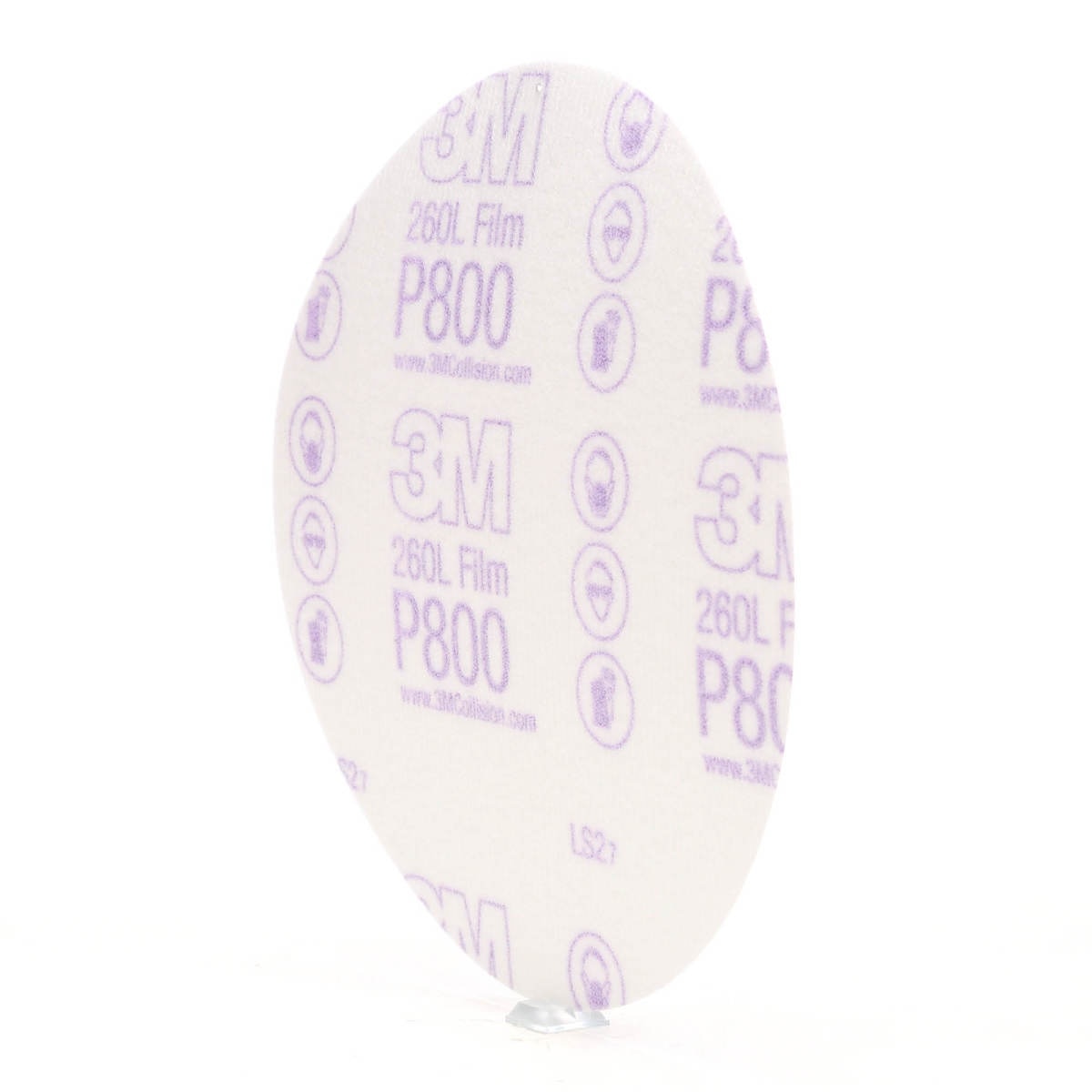 3M 260L 00970 Hookit Finishing Film Abrasive Disc, P800, White, 6 in (7000000569) (400 Pack) - 7